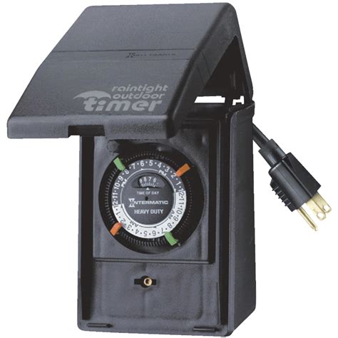 outdoor electrical timer box|timers for electrical outlets.